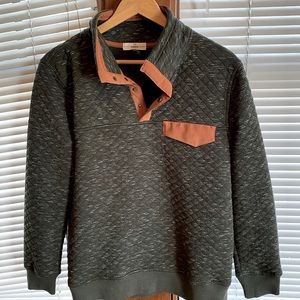 Dark Green Quarter Button Up